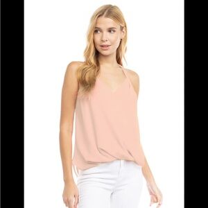 NWT- Nordstrom- Naked Zebra- Blush Strappy Tank- Sz Large